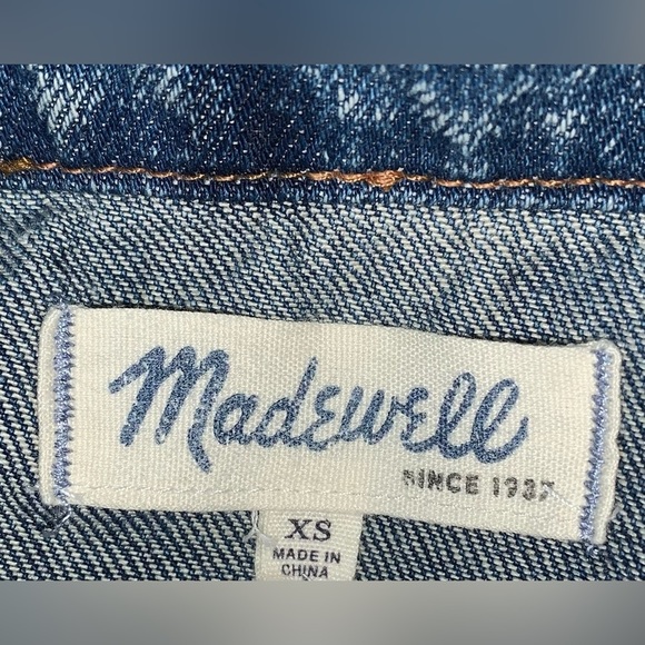 Madewell The Jean Jacket Distressed Size XS - Picture 11 of 12
